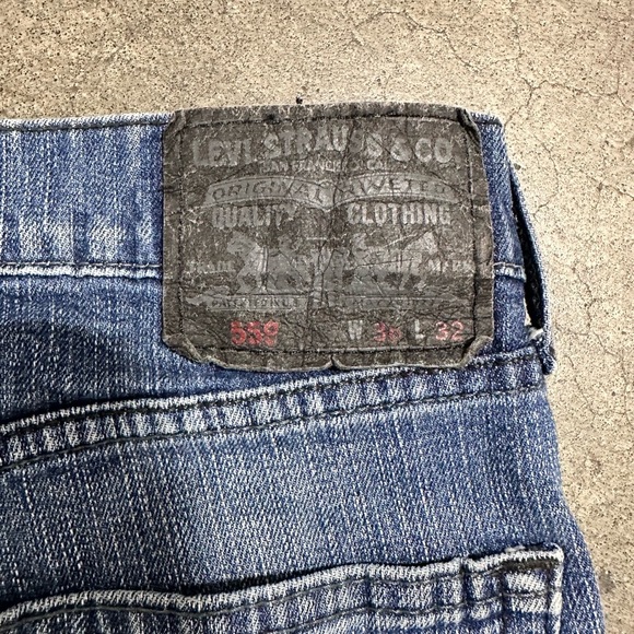 Levi's Mens Pants Size 36x32 Blue Wide Leg Baggy 5 Pocket Relaxed Vintage - Picture 3 of 8